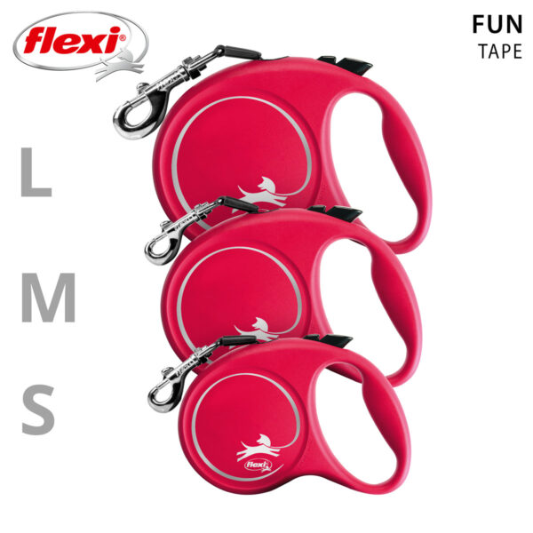 Flexi Fun M Tape 5m Red 5